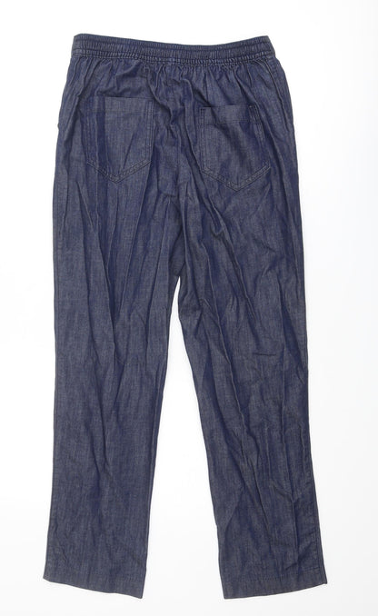 Classic Womens Blue Cotton Straight Jeans Size 30 in Regular