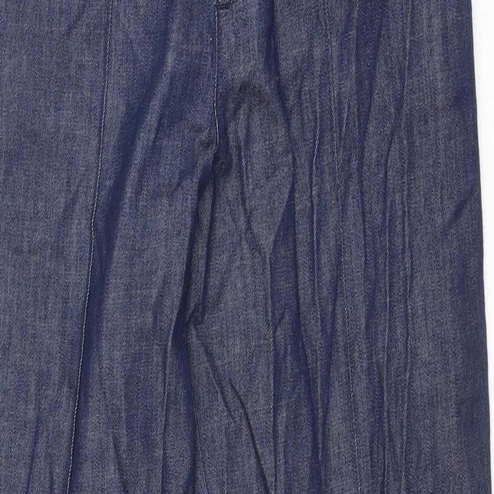 Classic Womens Blue Cotton Straight Jeans Size 30 in Regular
