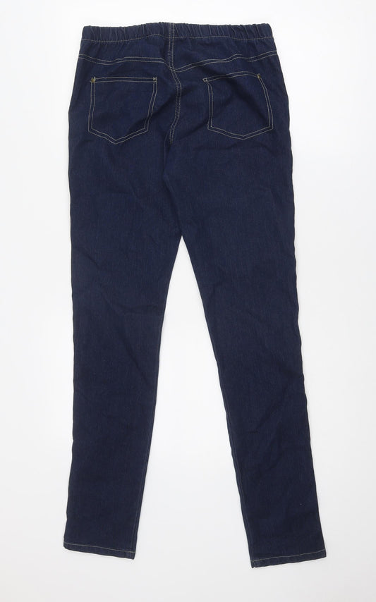 Denim & Co. Womens Blue Cotton Jegging Jeans Size 10 Regular