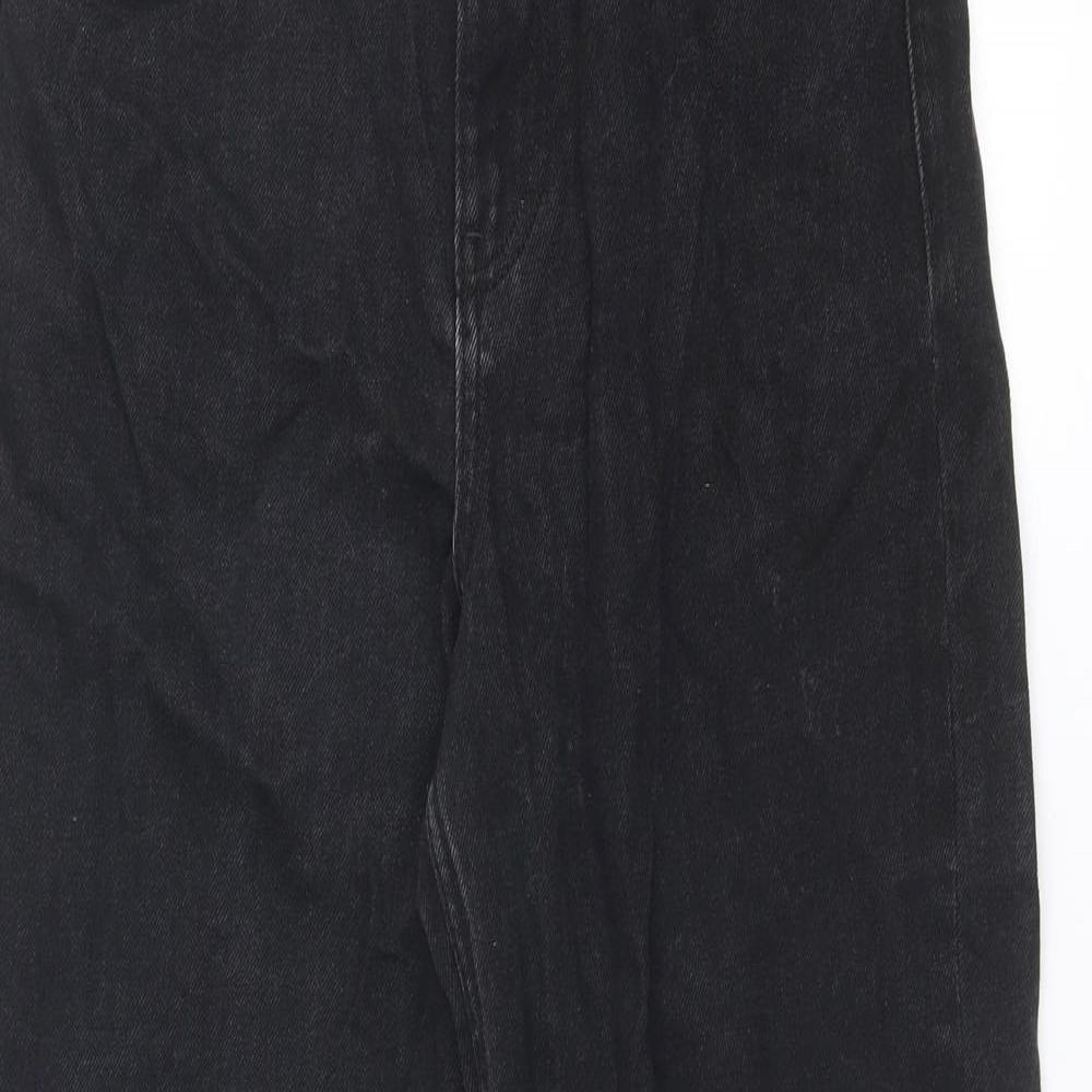 Only Womens Black Cotton Mom Jeans Size 28 in Regular Zip