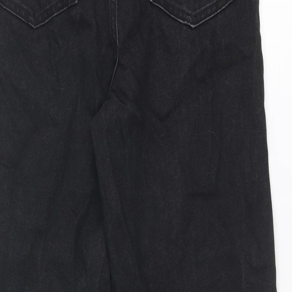 Only Womens Black Cotton Mom Jeans Size 28 in Regular Zip