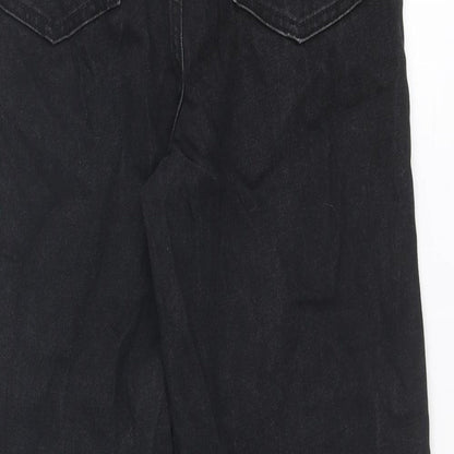 Only Womens Black Cotton Mom Jeans Size 28 in Regular Zip