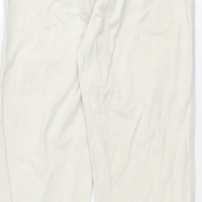 Rookies Womens Ivory Cotton Mom Jeans Size 26 in Regular Zip