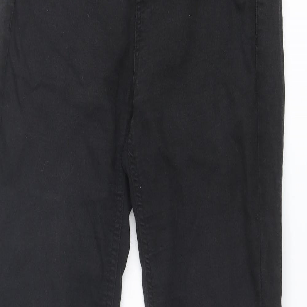 Pull&Bear Womens Black Cotton Skinny Jeans Size 24 in Regular Zip