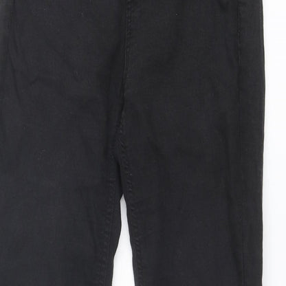 Pull&Bear Womens Black Cotton Skinny Jeans Size 24 in Regular Zip