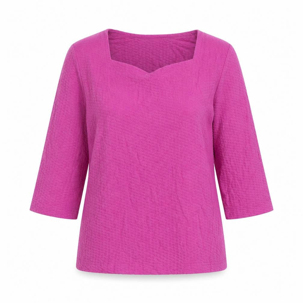 Womens UK Size 12 Minuet Pink Basic Blouse