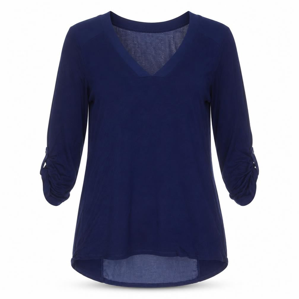 Womens UK Size S Cable & Gauge Blue Basic Blouse