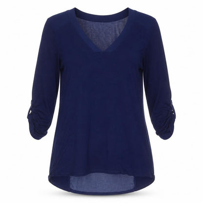 Womens UK Size S Cable & Gauge Blue Basic Blouse