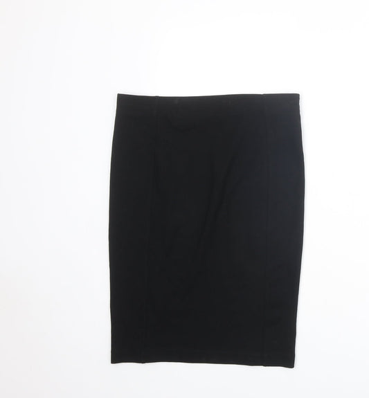 H&M Womens Black Viscose Straight & Pencil Skirt Size M