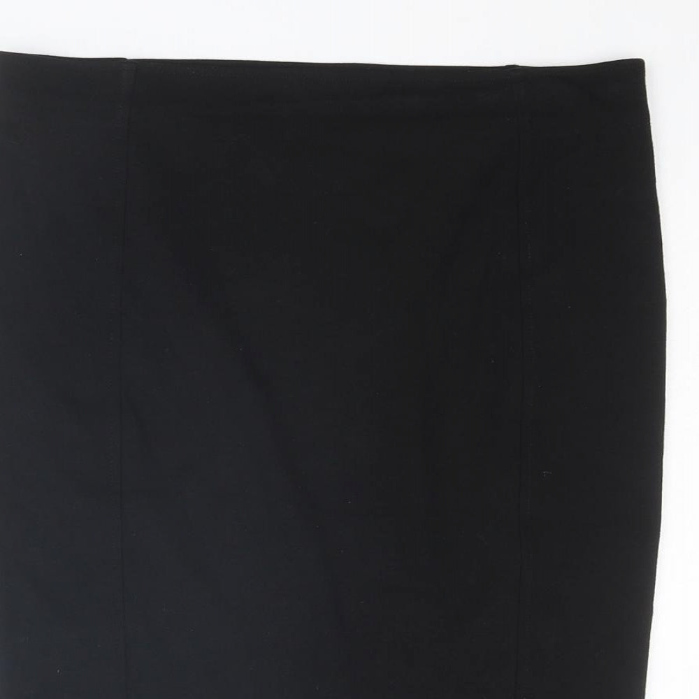 H&M Womens Black Viscose Straight & Pencil Skirt Size M