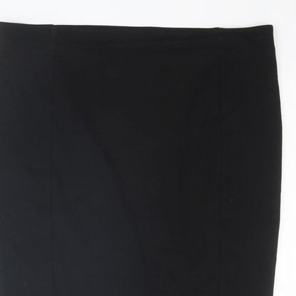 H&M Womens Black Viscose Straight & Pencil Skirt Size M