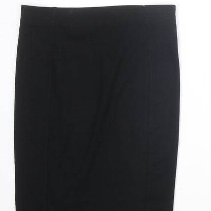 H&M Womens Black Viscose Straight & Pencil Skirt Size M