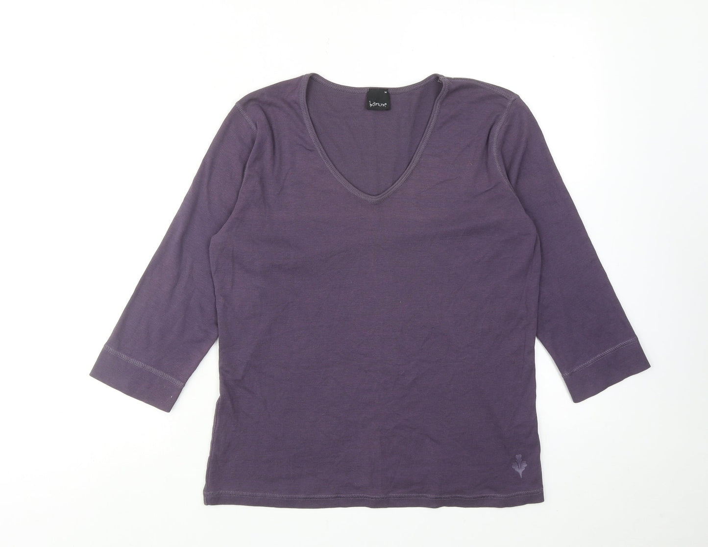 Womens UK Size M INTOWN Purple Basic Blouse
