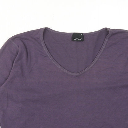 Womens UK Size M INTOWN Purple Basic Blouse