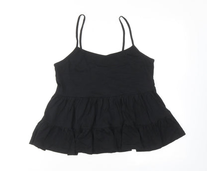 Womens UK Size 8 New Look Black Basic Tank