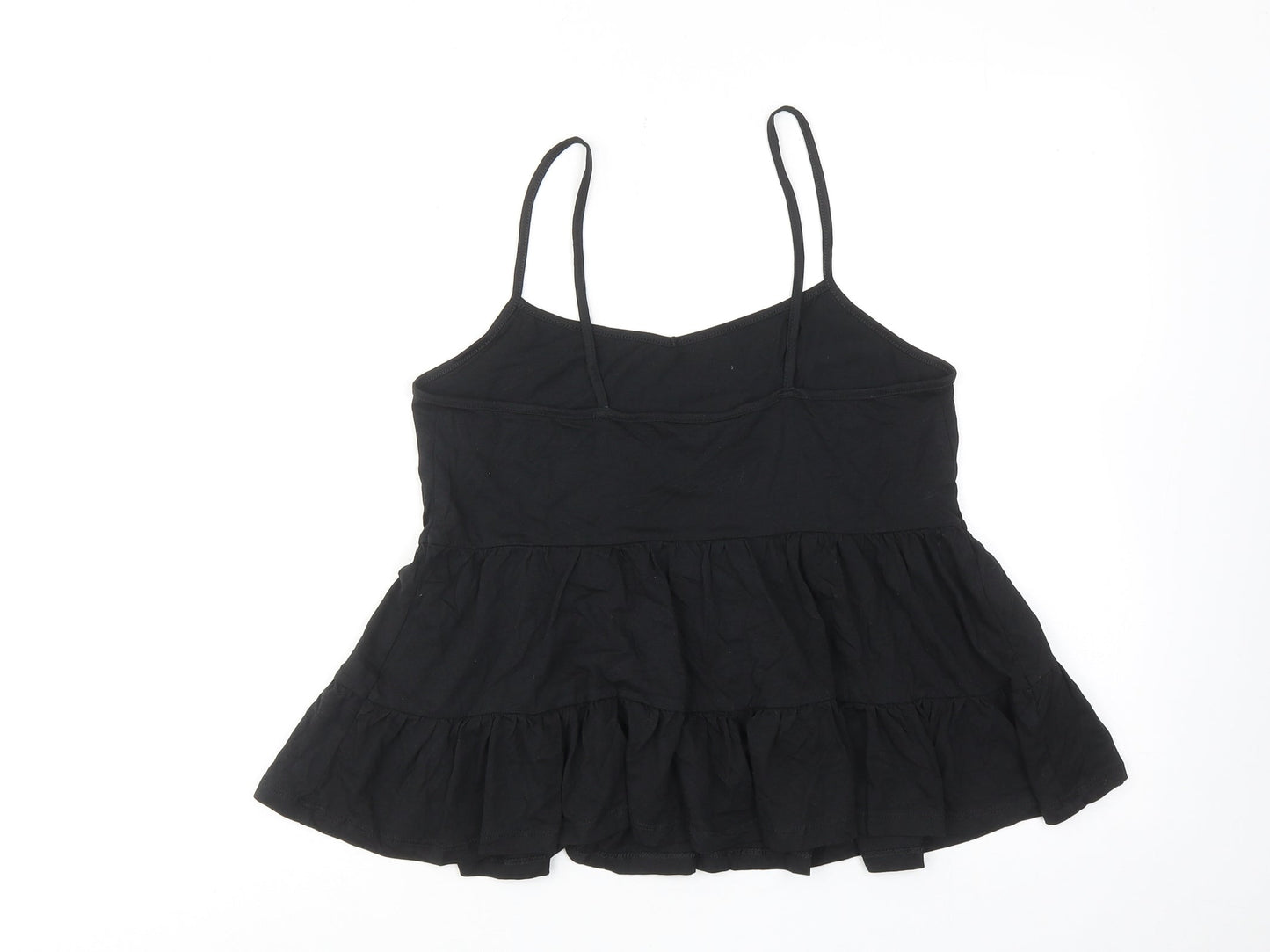 Womens UK Size 8 New Look Black Basic Tank