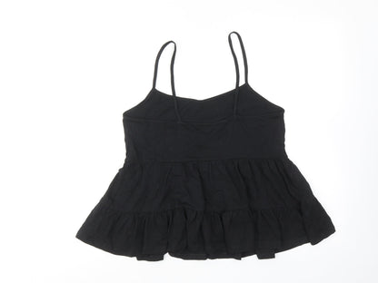 Womens UK Size 8 New Look Black Basic Tank