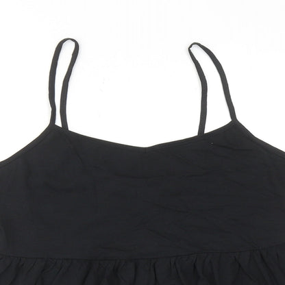 Womens UK Size 8 New Look Black Basic Tank