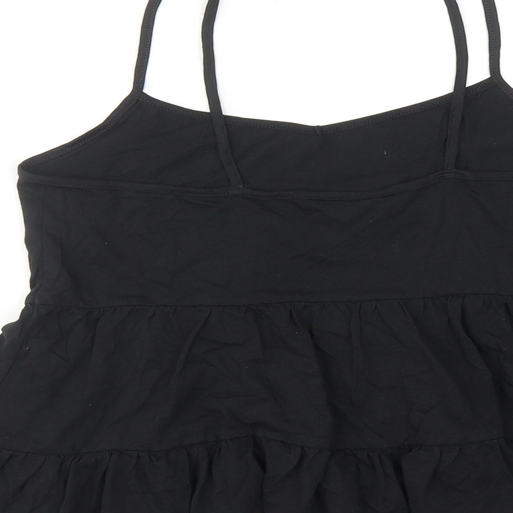 Womens UK Size 8 New Look Black Basic Tank
