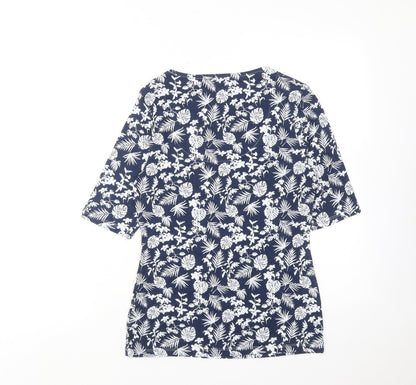 Womens UK Size 8 Marks and Spencer Blue Basic Blouse
