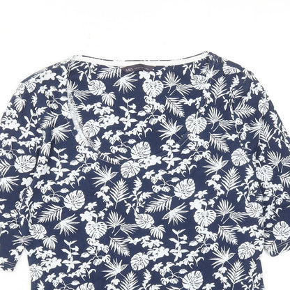 Womens UK Size 8 Marks and Spencer Blue Basic Blouse