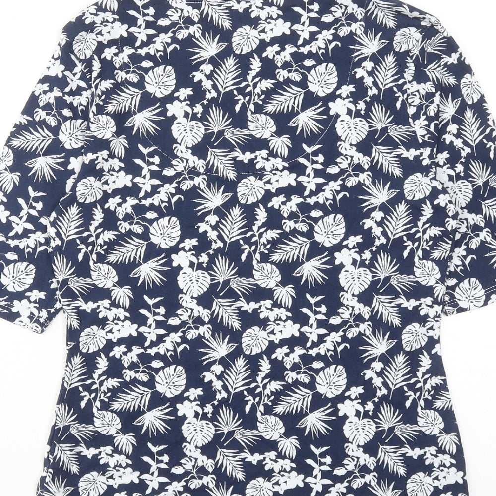 Womens UK Size 8 Marks and Spencer Blue Basic Blouse