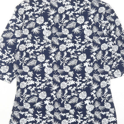 Womens UK Size 8 Marks and Spencer Blue Basic Blouse