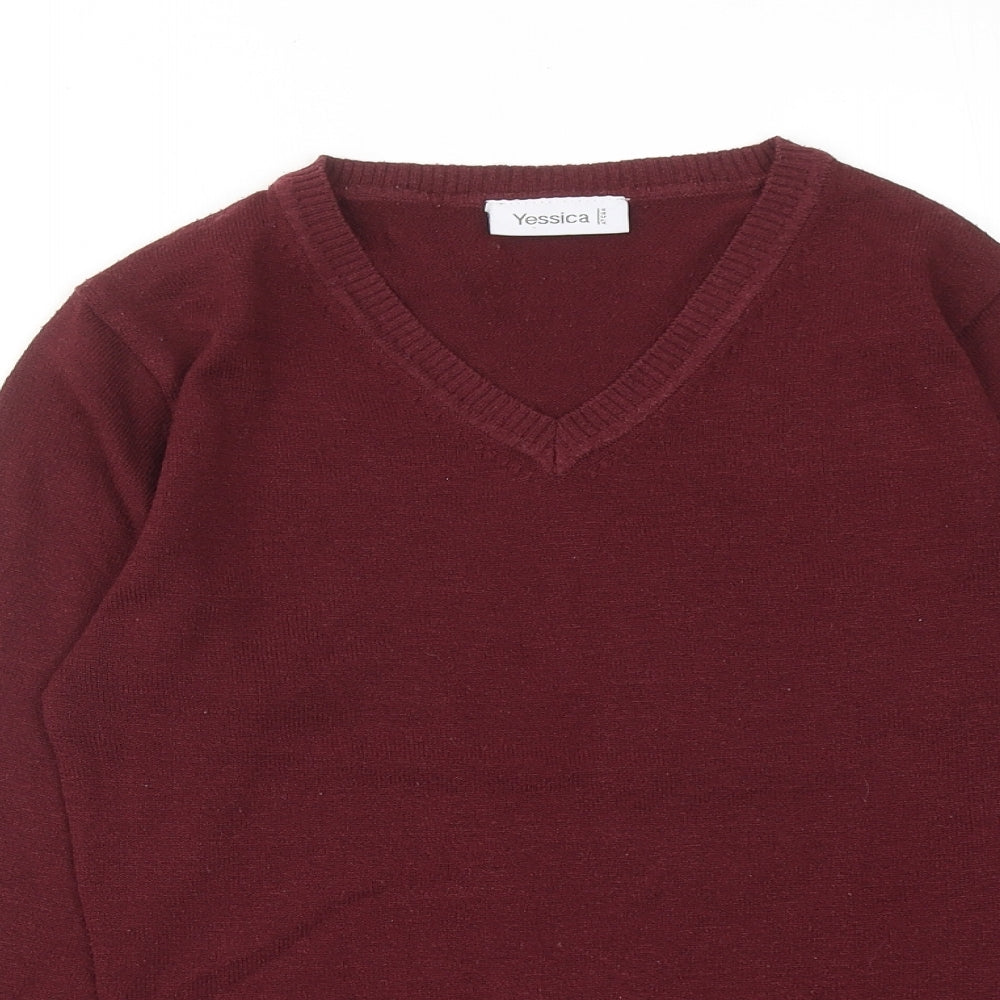 Womens UK Size XS Yessica Red Pullover Jumper