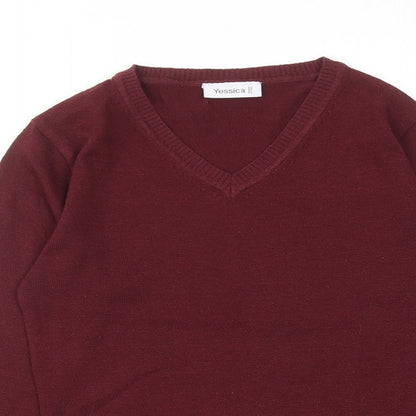 Womens UK Size XS Yessica Red Pullover Jumper