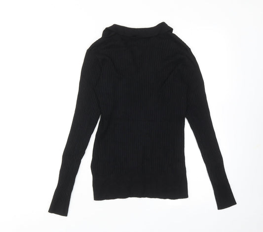 Womens UK Size 8 Marks and Spencer Black Pullover Jumper