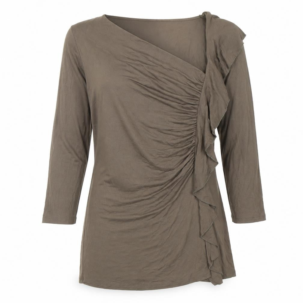 Womens UK Size 14 Limited Collection Green Basic Blouse
