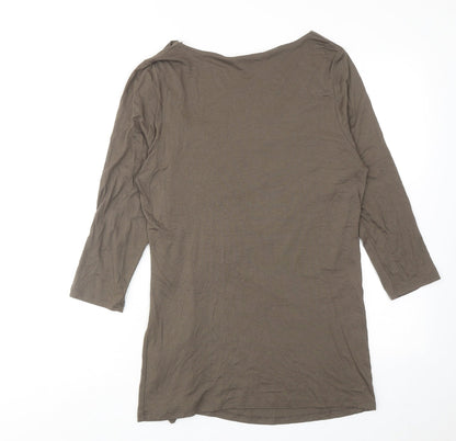 Womens UK Size 14 Limited Collection Green Basic Blouse