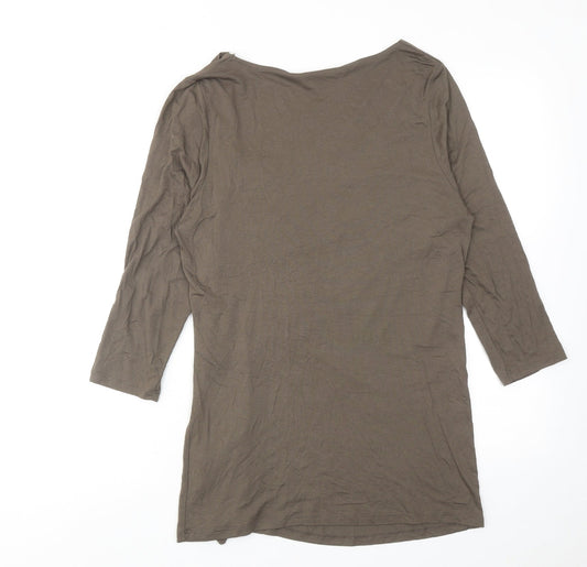 Womens UK Size 14 Limited Collection Green Basic Blouse