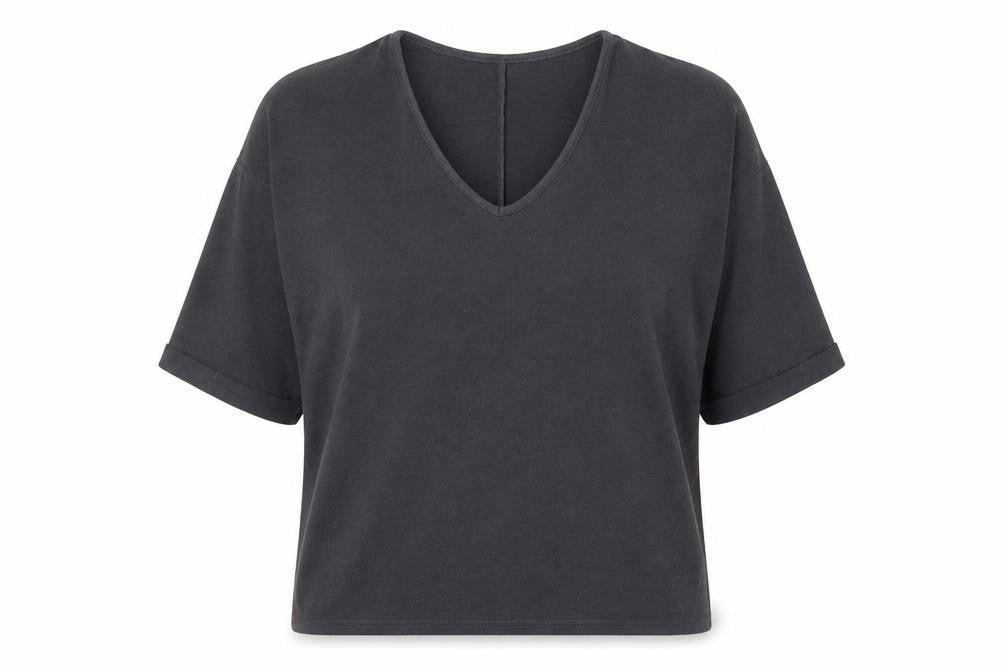 Womens UK Size S New Look Grey Basic Blouse