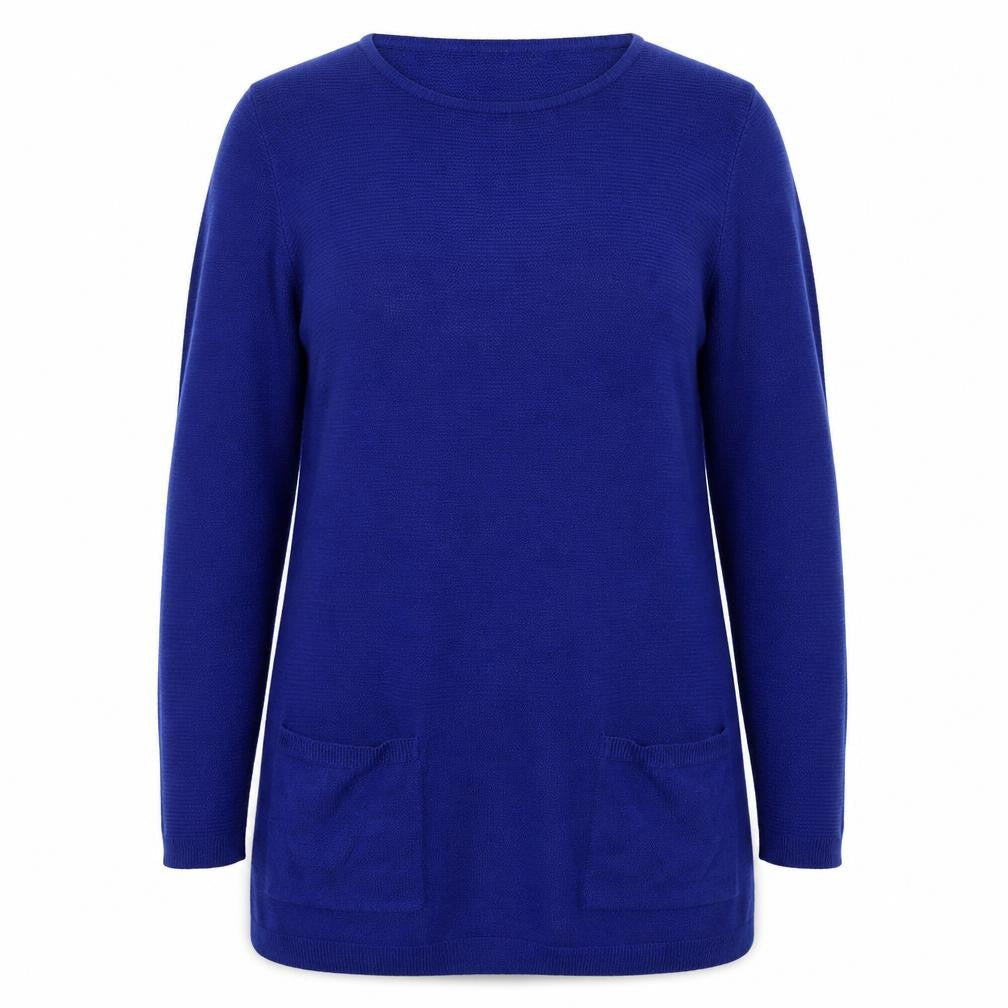 Womens UK Size 14 Love Knitwear Blue Pullover Jumper