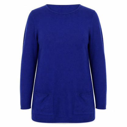 Womens UK Size 14 Love Knitwear Blue Pullover Jumper