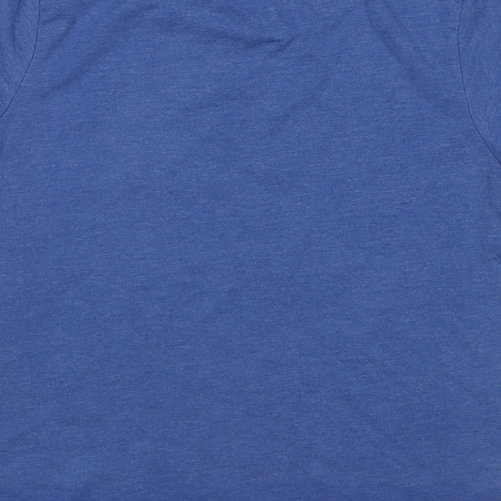 Lost Stock Boys Blue Cotton Basic T-Shirt Size 5-6 Years Round Neck Pullover