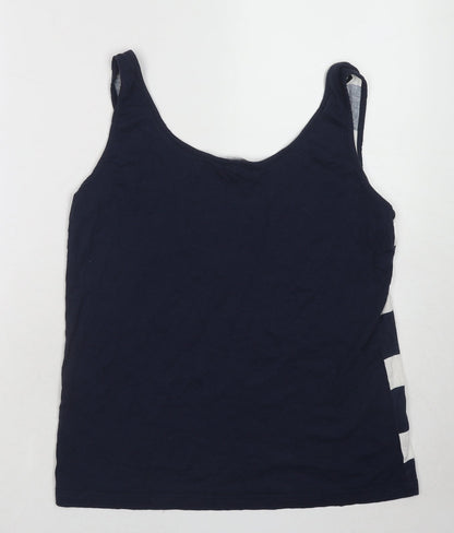 Womens UK Size 12 Crew Clothing Blue Basic Tank