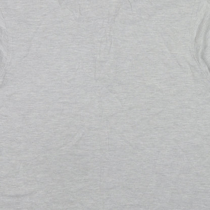 Henbury Mens Grey Cotton Polo Size XL Collared Pullover