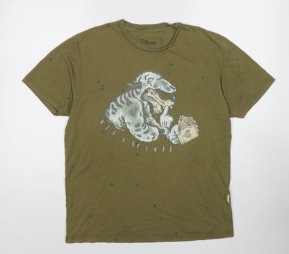 Mens UK Size XL Disney Green  T-Shirt
