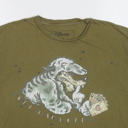 Mens UK Size XL Disney Green  T-Shirt