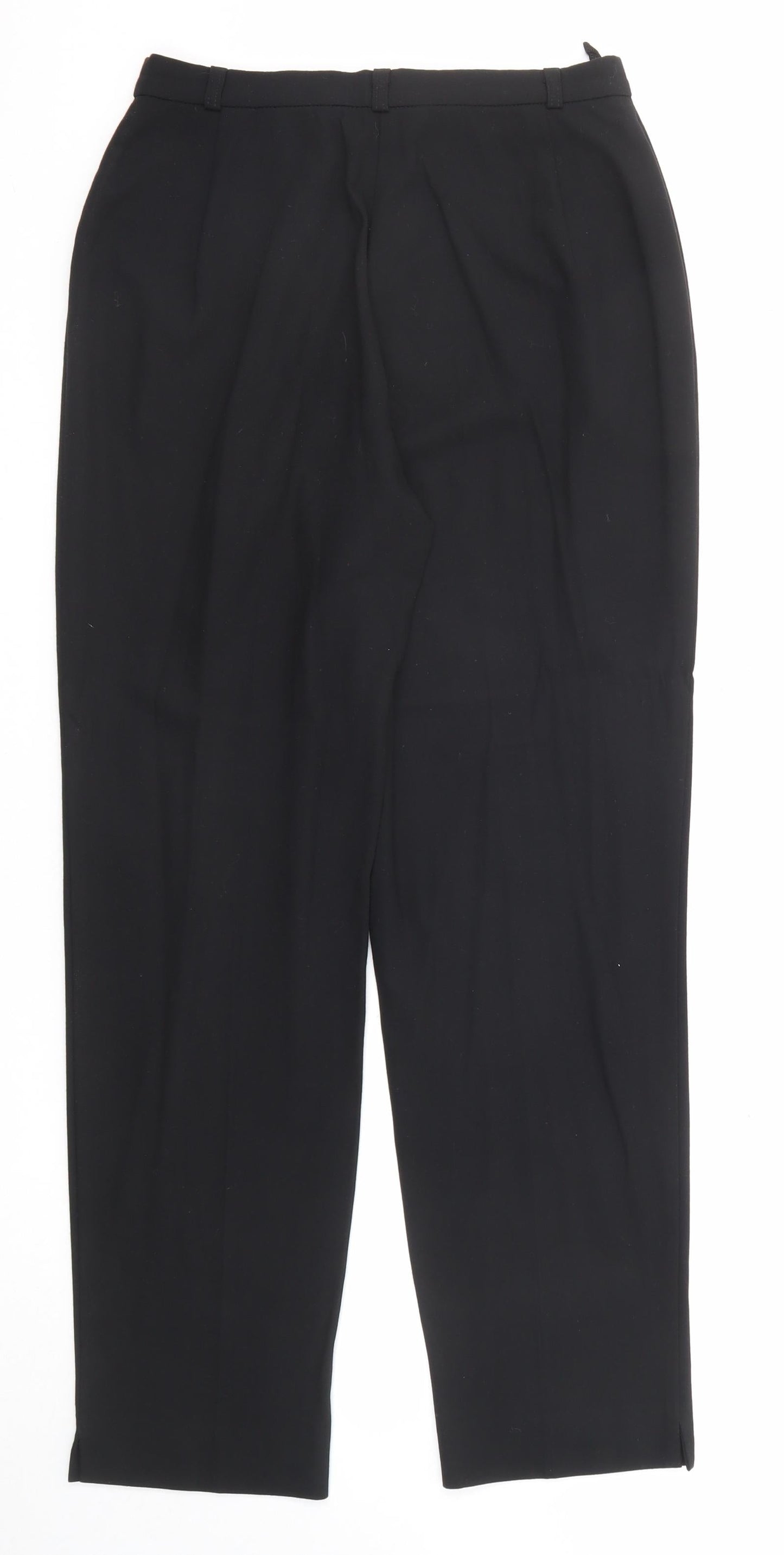 Womens UK Size 10 Marks and Spencer Regular Fit Dress Pants Black Trousers