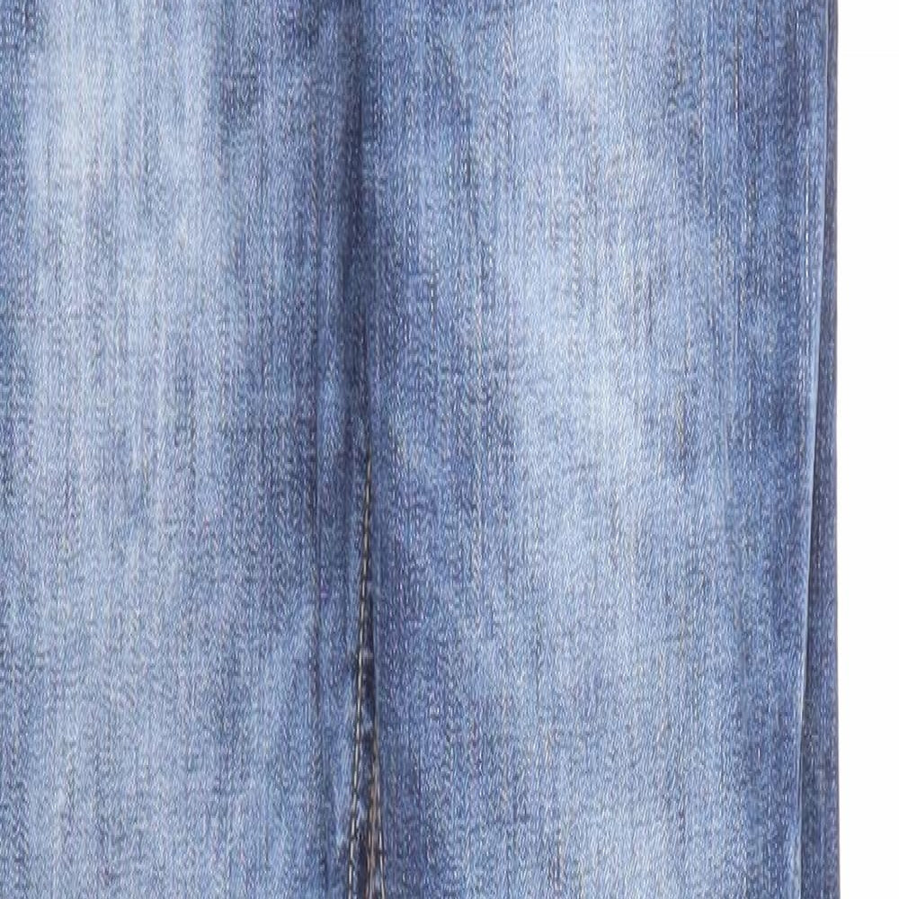 Denim & Co. Womens Blue Cotton Skinny Jeans Size 6 Regular Zip