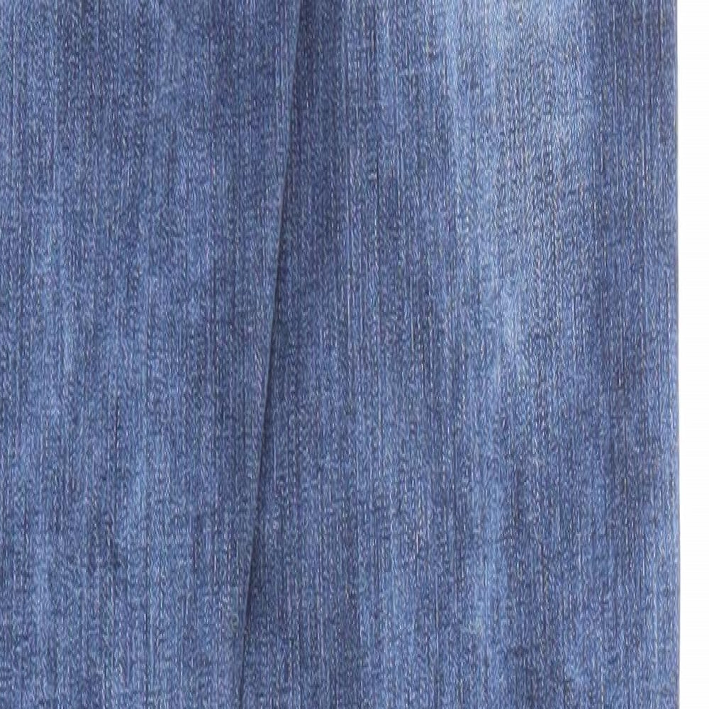 Denim & Co. Womens Blue Cotton Skinny Jeans Size 6 Regular Zip