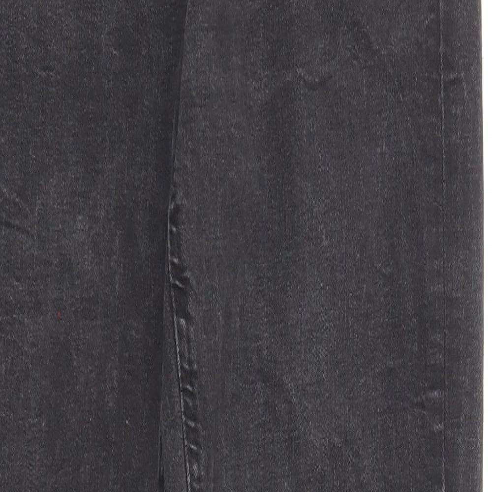 Denim & Co. Womens Black Cotton Skinny Jeans Size 10 Regular Zip
