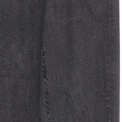 Denim & Co. Womens Black Cotton Skinny Jeans Size 10 Regular Zip