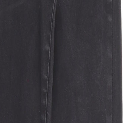 Denim & Co. Womens Black Cotton Skinny Jeans Size 8 Regular Zip - Waist 22 inches