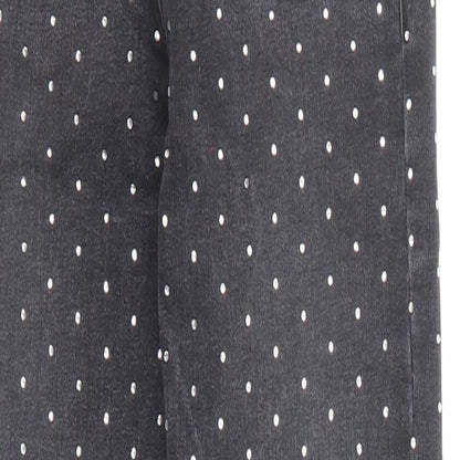 Topshop Womens Black Cotton Skinny Jeans Size 25 in L30 in Regular Zip