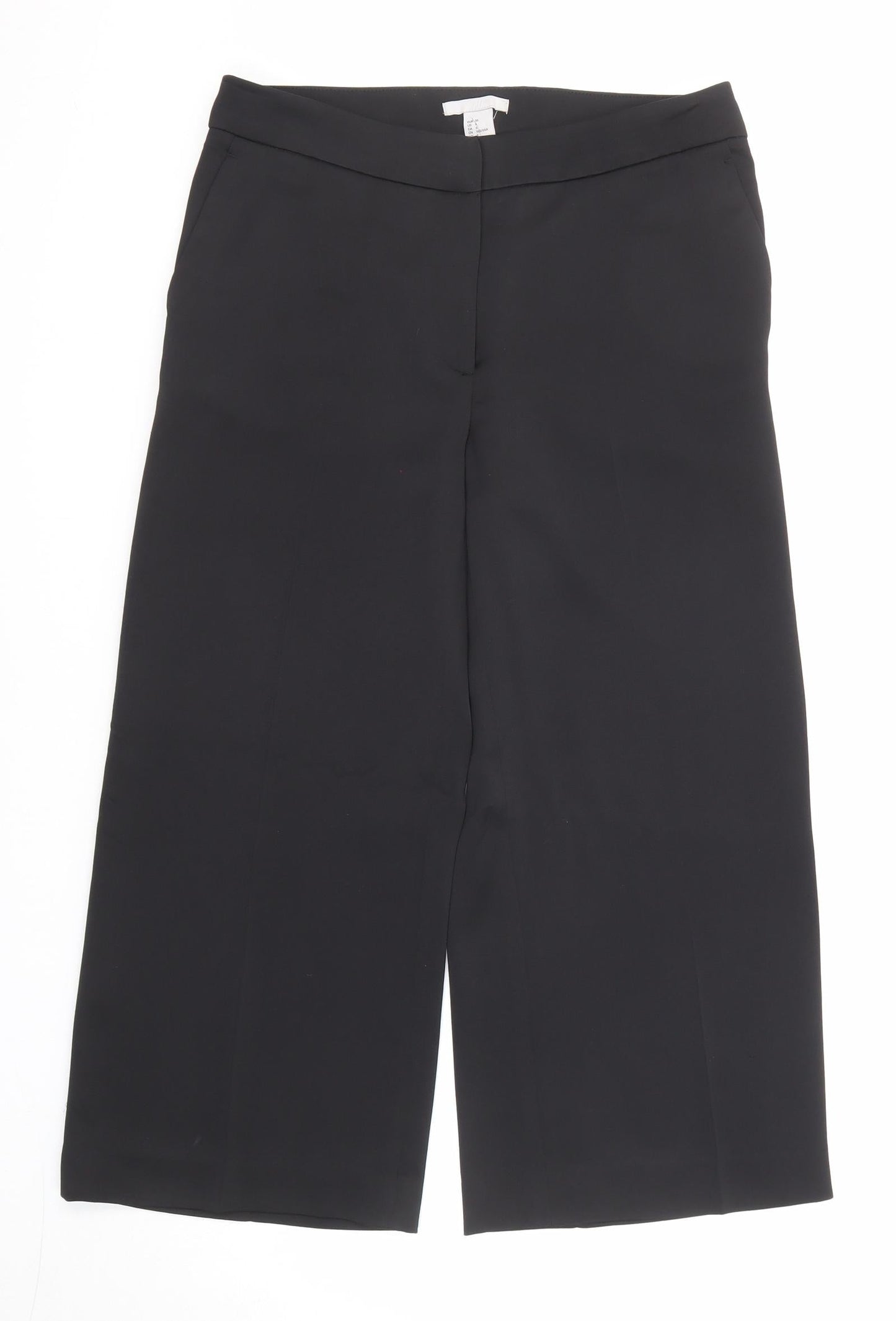 Womens UK Size 8 H&M Regular Fit  Black Trousers