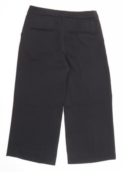 Womens UK Size 8 H&M Regular Fit  Black Trousers